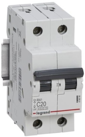 Legrand RX3 2P, 20A, C, 4.5kA (419698)