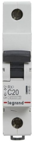 Автоматический выключатель Legrand RX3 1P, 20A, C, 4.5kA (419665) цена 192 грн - фотография 2