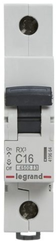 Автоматический выключатель Legrand RX3 1P, 16A, C, 4.5kA (419664) цена 186 грн - фотография 2