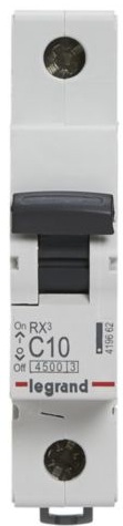 Автоматический выключатель Legrand RX3 1P, 10A, C, 4.5kA (419662) цена 193 грн - фотография 2