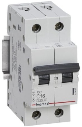Legrand RX3 2P, 16A, C, 4.5kA (419697)