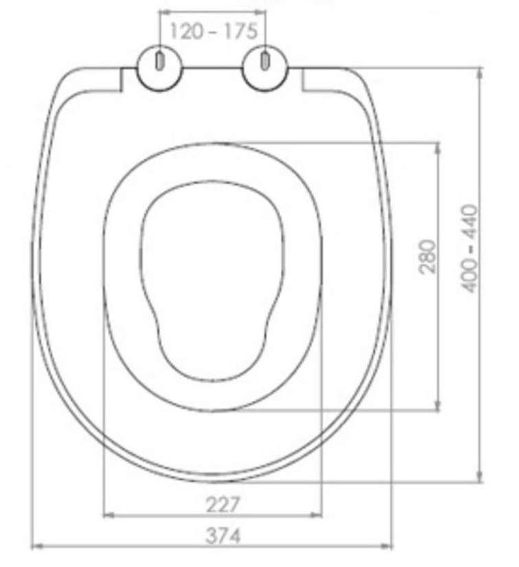 NKP Universal/soft close (0340) Габаритные размеры