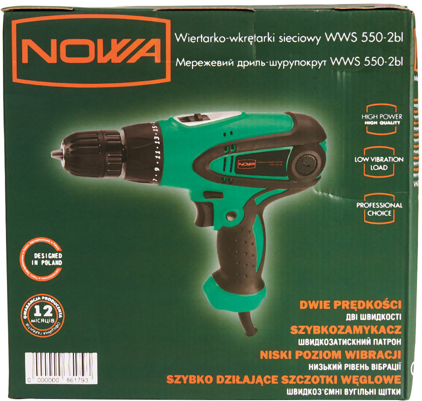 Дриль-шурупокрут Nowa WWS 550-2bl (86179N) характеристики - фотографія 7