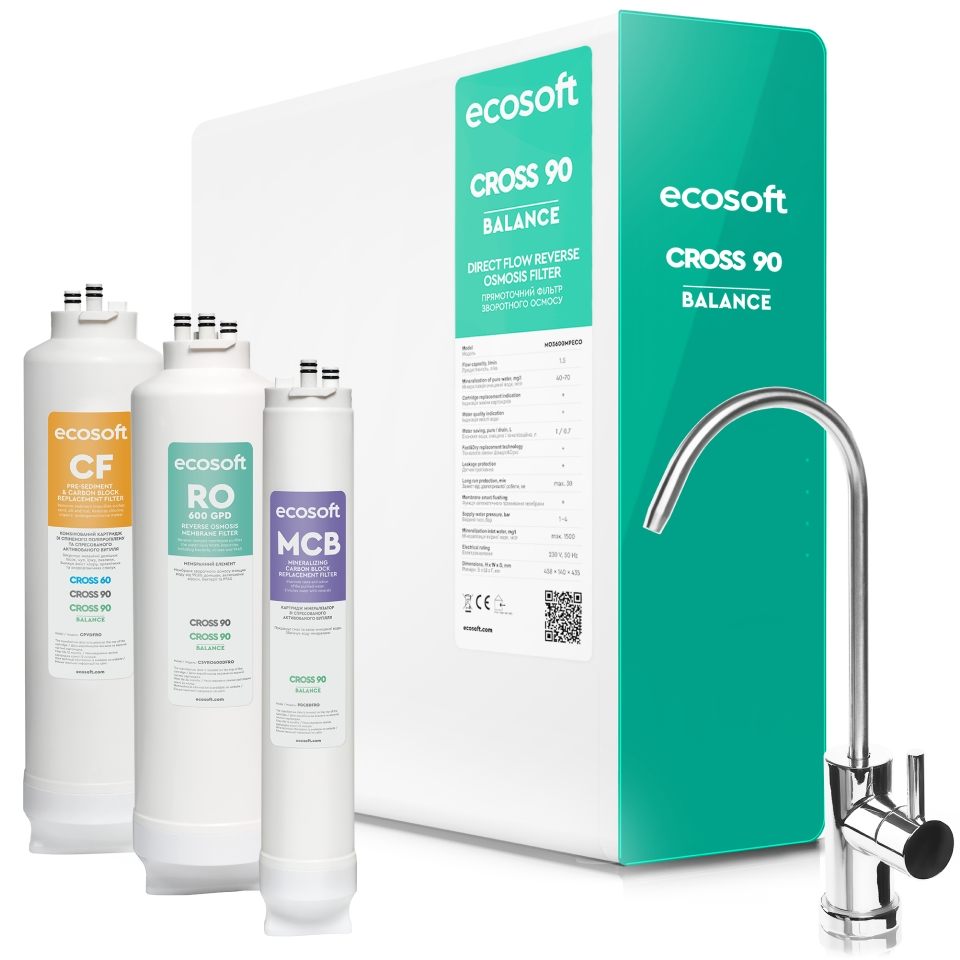 Фильтр Ecosoft обратный осмос Ecosoft CROSS90 Balance (MO3600MPECO)