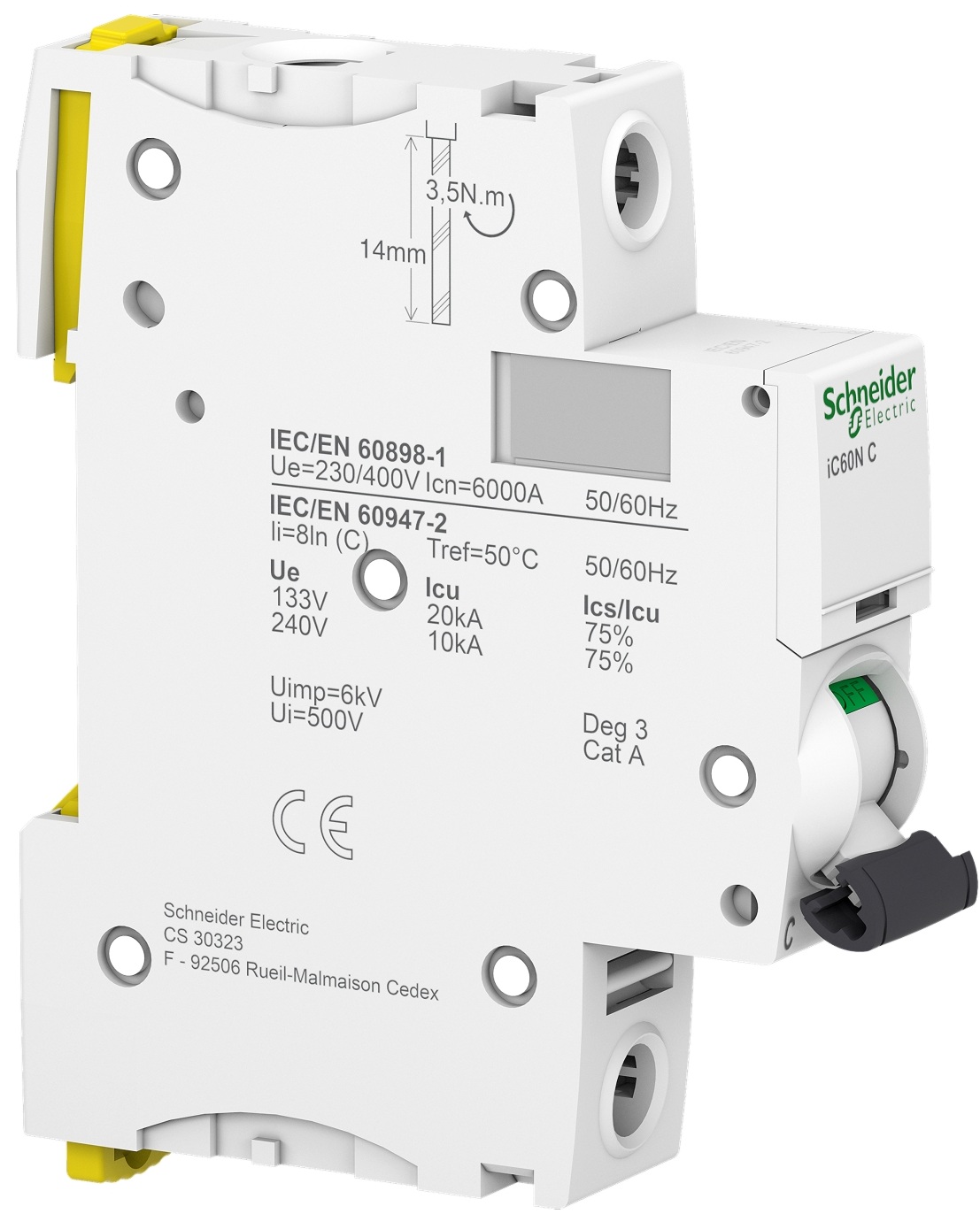 продаём Schneider Electric Acti9 iC60N, 1P, 63A, 6kA, C (A9F79163) в Украине - фото 4