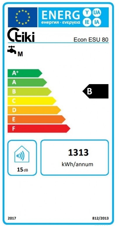 Tiki Econ ESU 80V9 (700325) Класс энергоэффективности