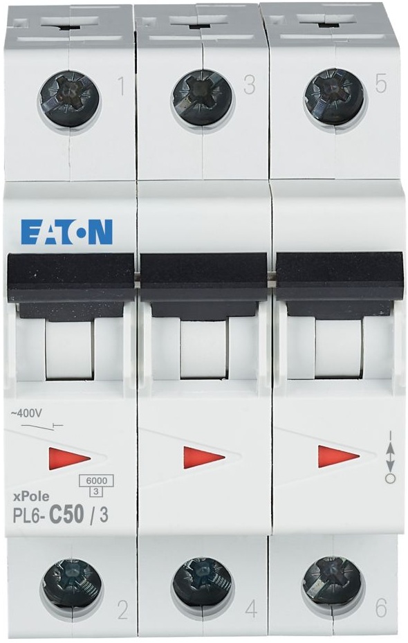 Автоматический выключатель Eaton PL6-C50/3 (286606) цена 2099 грн - фотография 2