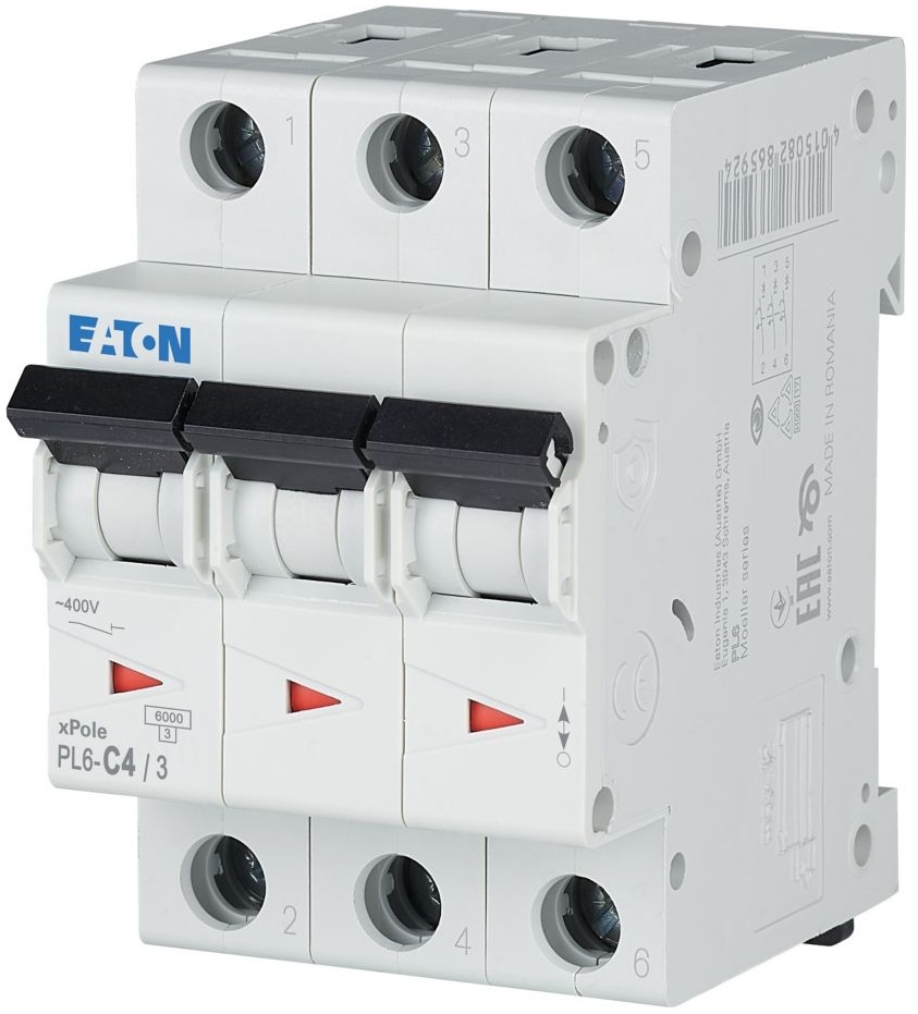 Автоматический выключатель Eaton PL6-C4/3 (286597)