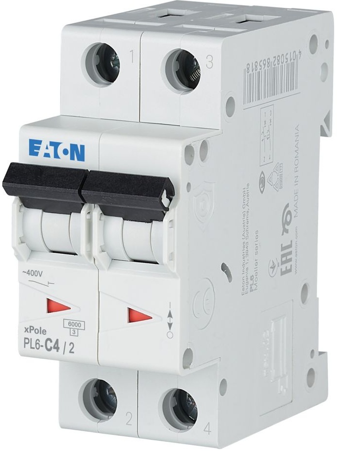 Автоматический выключатель Eaton PL6-C4/2 (286563)