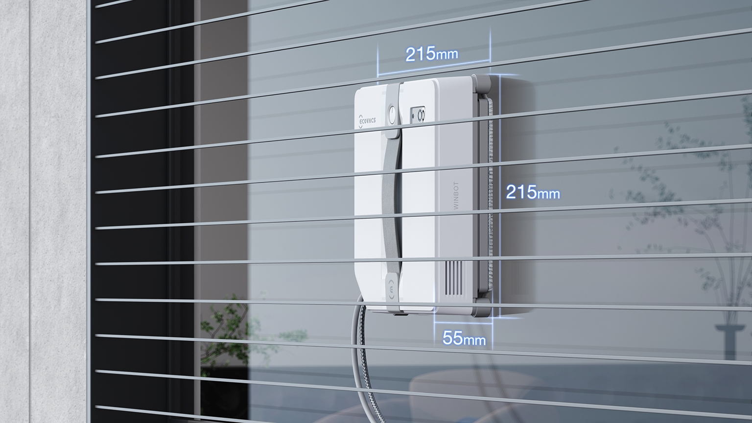 Ecovacs Winbot Mini (WG841-01) Габаритные размеры
