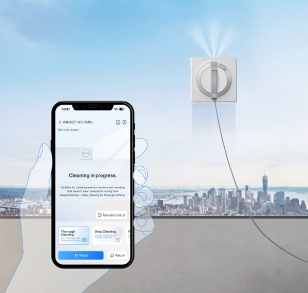Робот-пылесос для мойки окон Ecovacs Winbot W2 Pro (WG852-11) обзор - фото 8