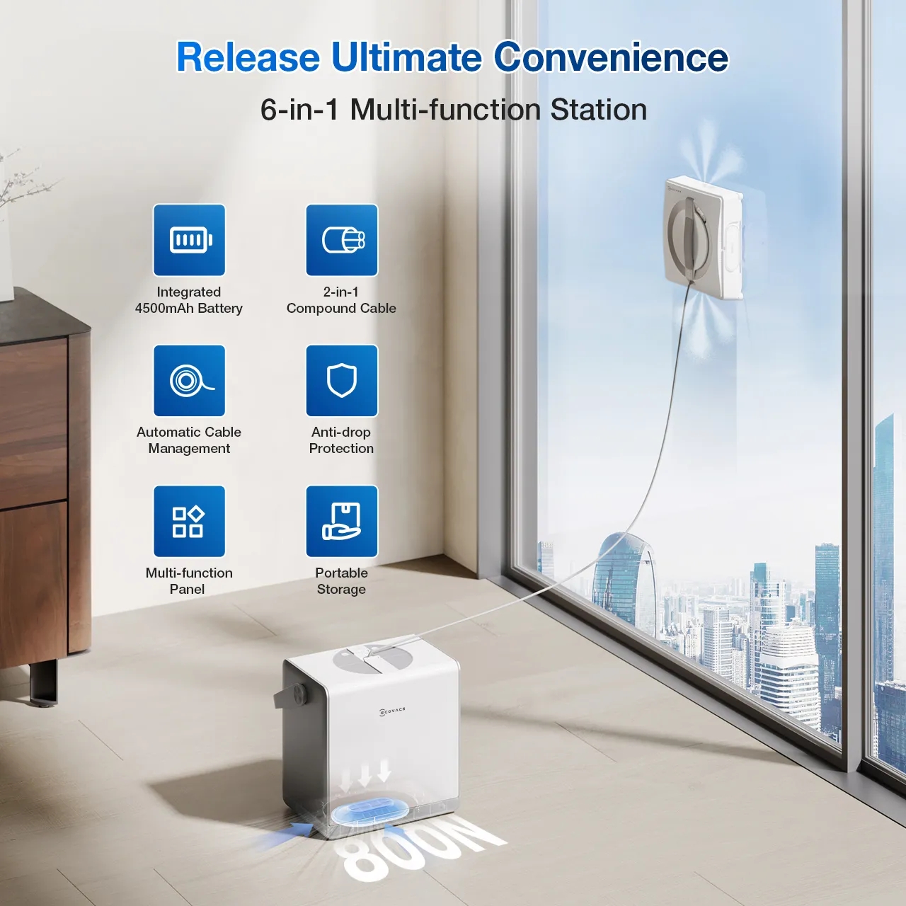 Ecovacs Winbot W2 Pro Omni (WG851-1) в магазине - фото 17
