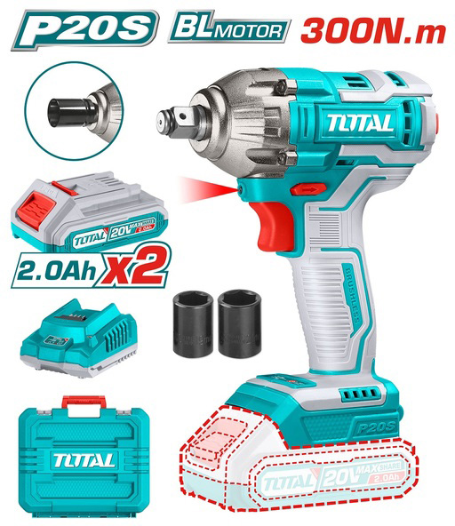 Гайкокрут Total TIWLI2038 20В Li-Ion (6974537) ціна 4695 грн - фотографія 2