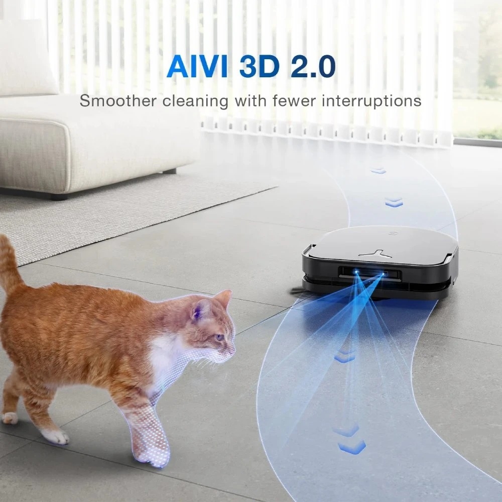 огляд товару Робот-пилосос Ecovacs Deebot Ozmo X5 Pro Omni (DDX39) Black - фотографія 12
