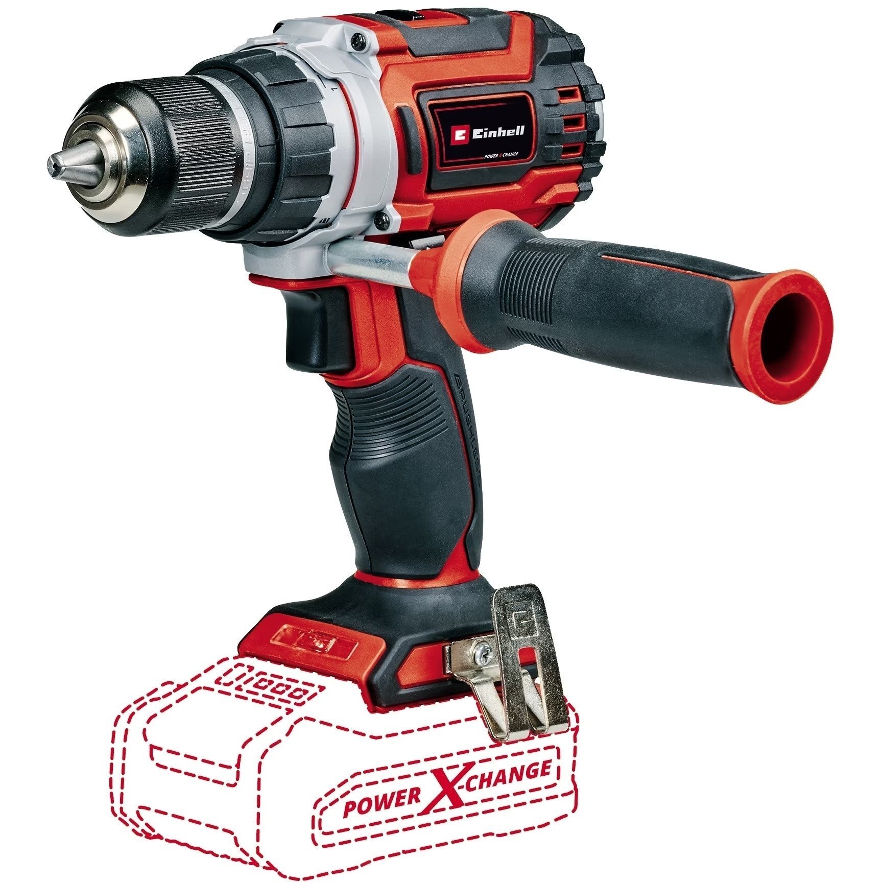 Дрель-шуруповерт Einhell X-Change TP-CD 18/60 Li BL Solo (4514210) цена 3540 грн - фотография 2