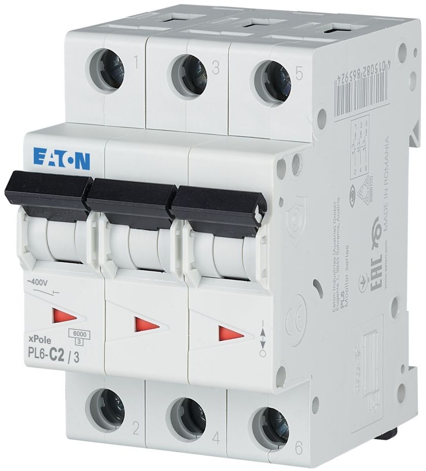 Автоматический выключатель Eaton PL6-C2/3 (286596)