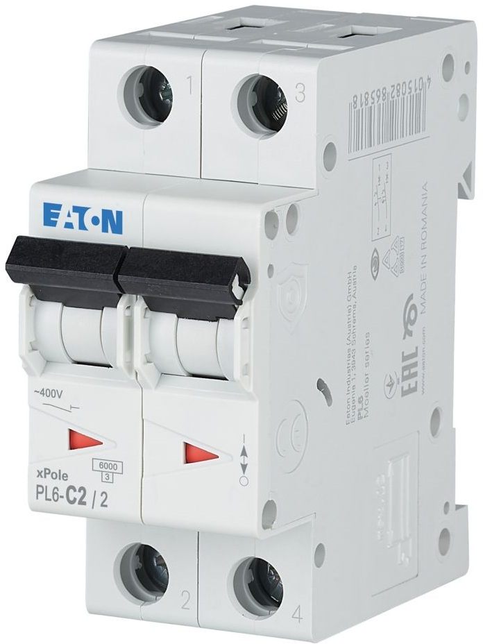 Автоматический выключатель Eaton PL6-C2/2 (286562)