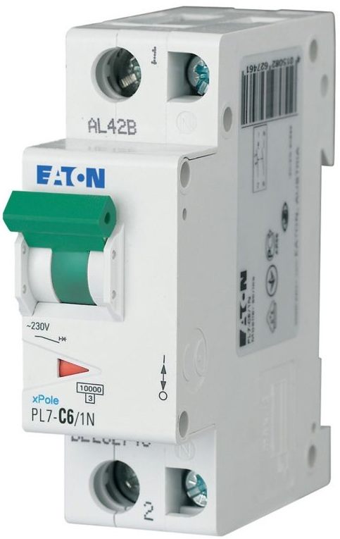 Автоматический выключатель Eaton PL7-C6/1N (262746)