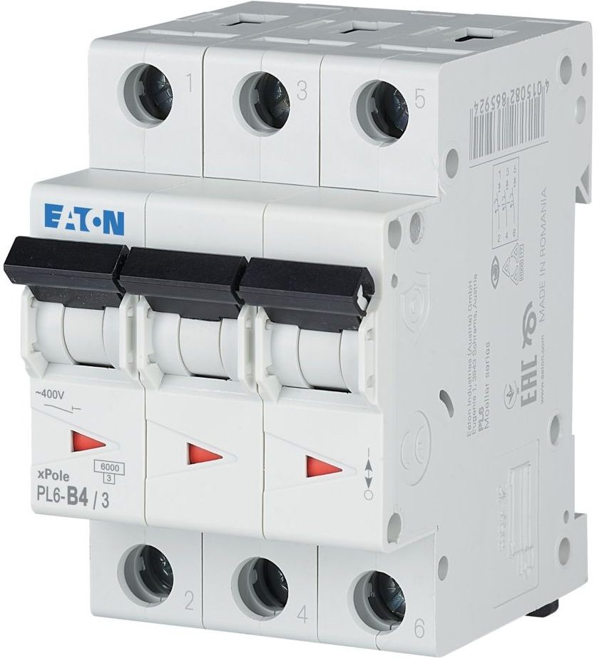 Автоматический выключатель Eaton PL6-B4/3 (286585)