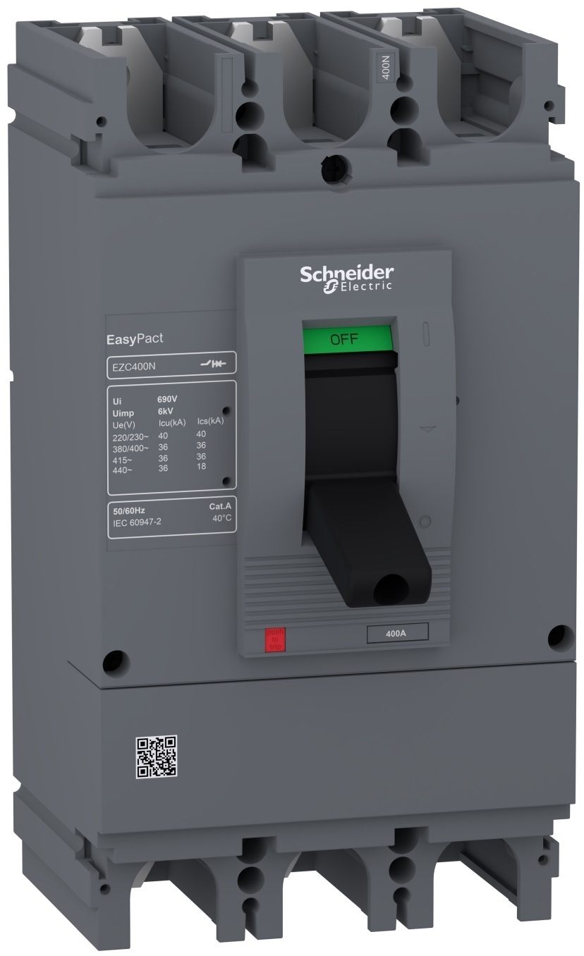 Автоматический выключатель Schneider Electric EasyPact EZC400N 3P3D, 36kA, 400A (EZC400N3400N)