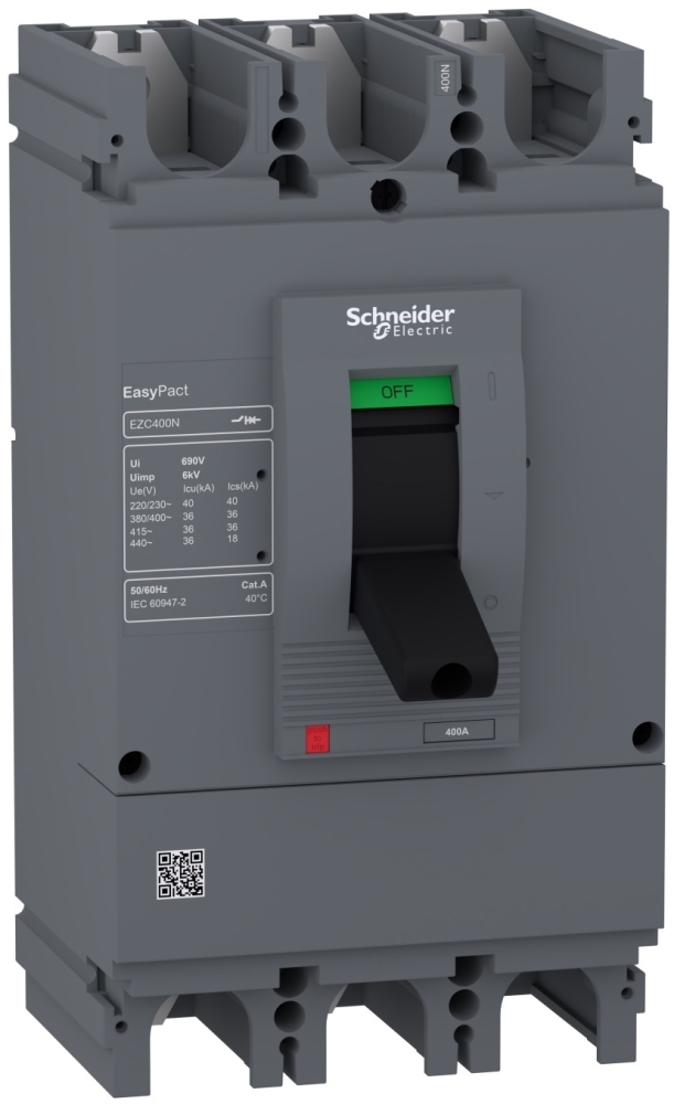 Schneider Electric EasyPact EZC400N 3P3D, 36kA, 400A (EZC400N3400N)