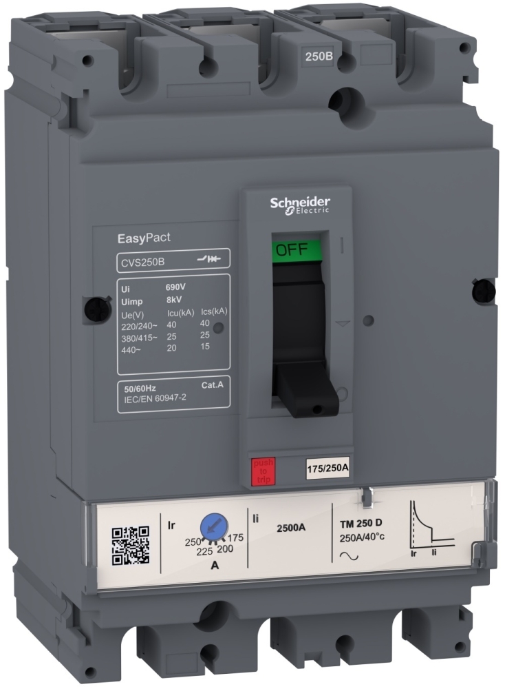 Schneider Electric EasyPact CVS100B TM100D 3P3D (LV510307)