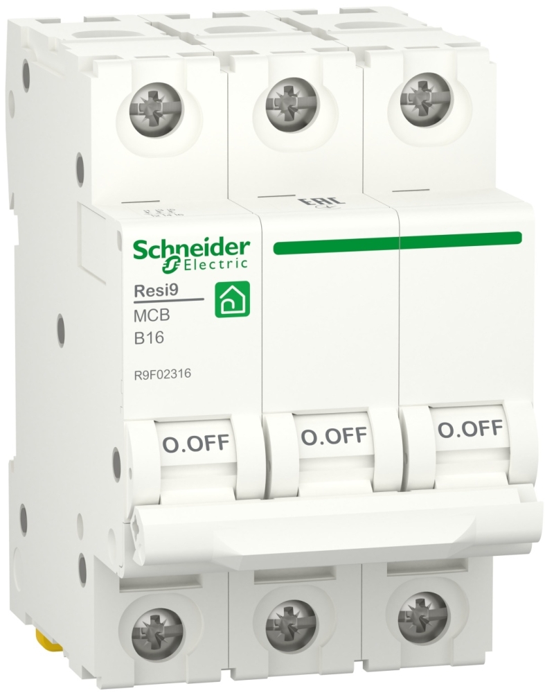 Schneider Electric RESI9 16A, 3P, B, 6kA (R9F02316)