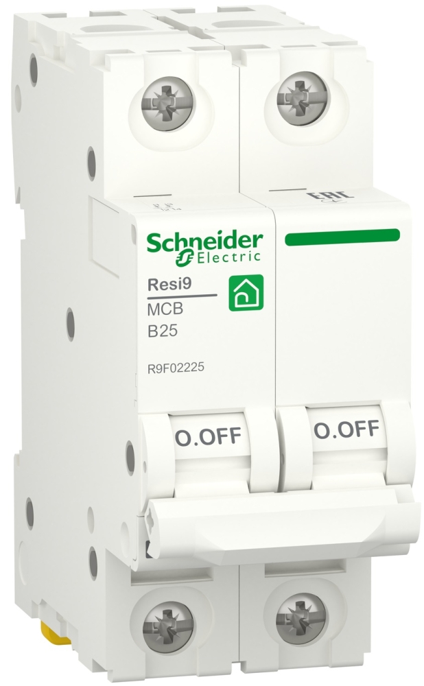 Schneider Electric RESI9 25A, 2P, B, 6kA (R9F02225)