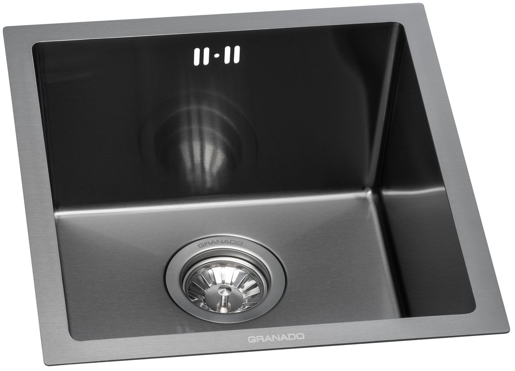 Кухонная мойка Granado Under top mini Steel S201 black цена 3990 грн - фотография 2