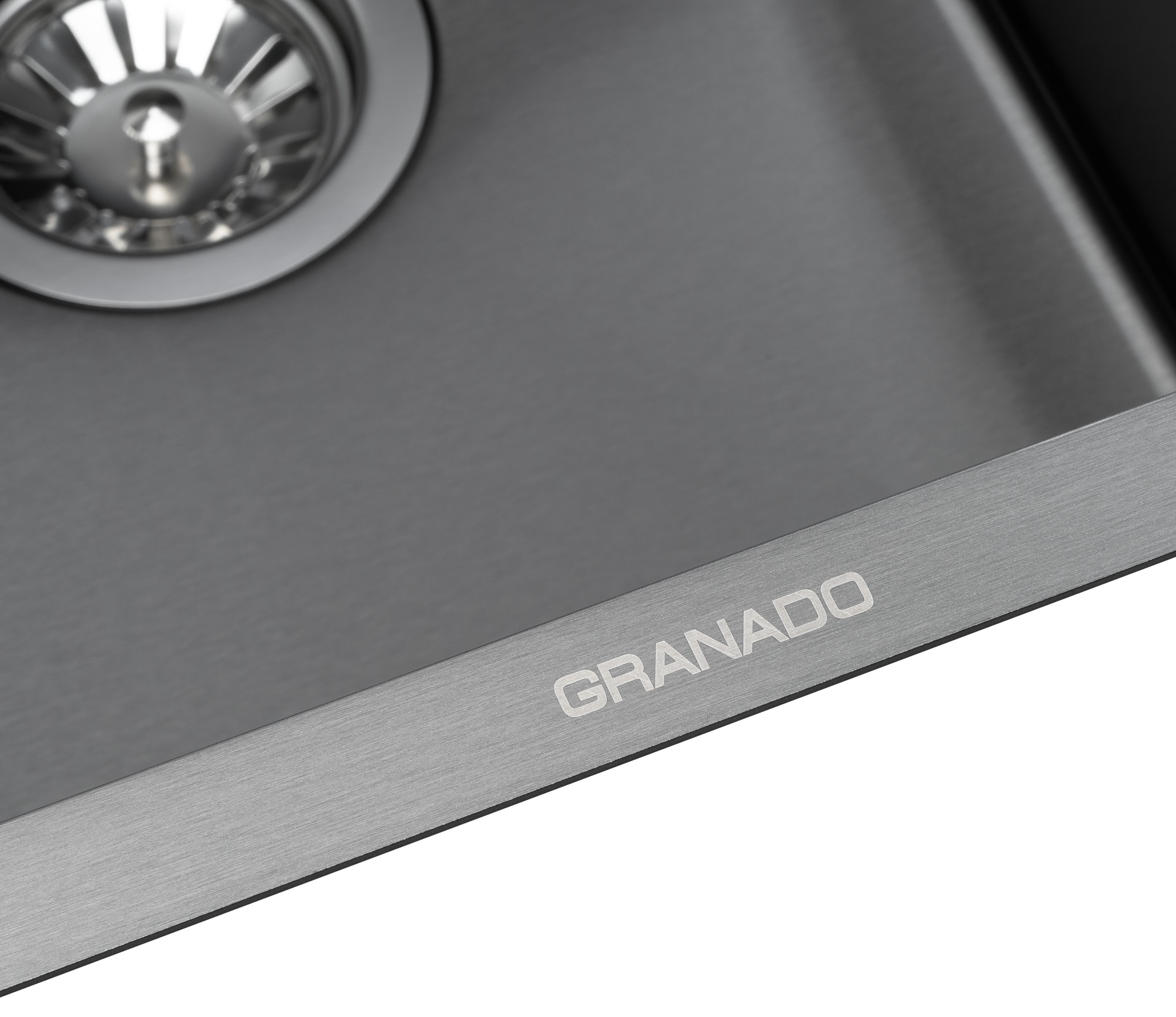 в продаже Кухонная мойка Granado Under top mini Steel S201 black - фото 3