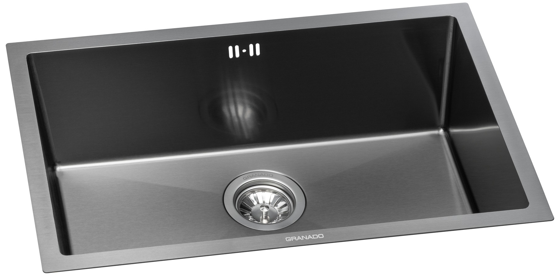 Кухонная мойка Granado Under top L Steel S201 black цена 4490 грн - фотография 2