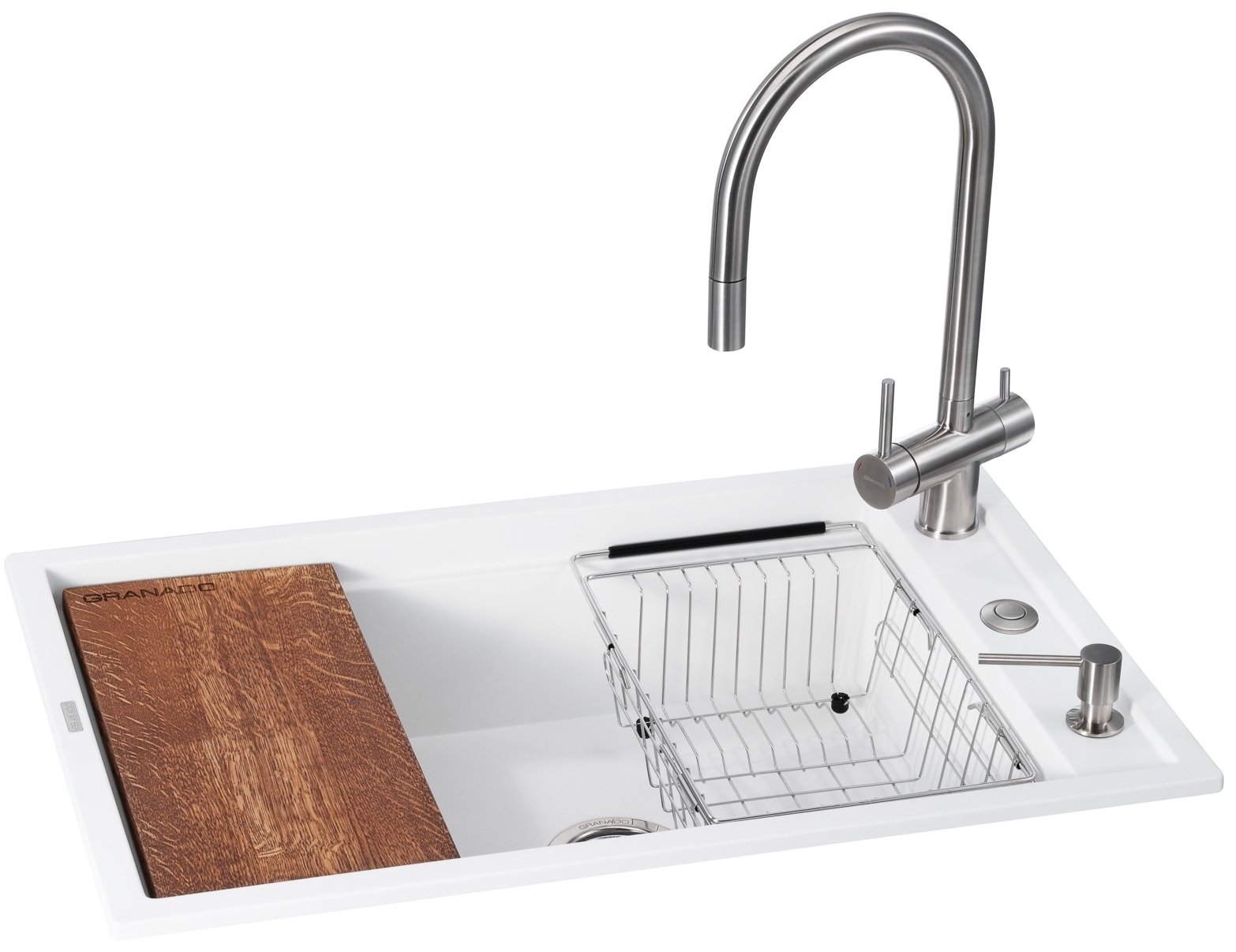 Кухонная мойка 6 в 1 Granado Royal Estella White