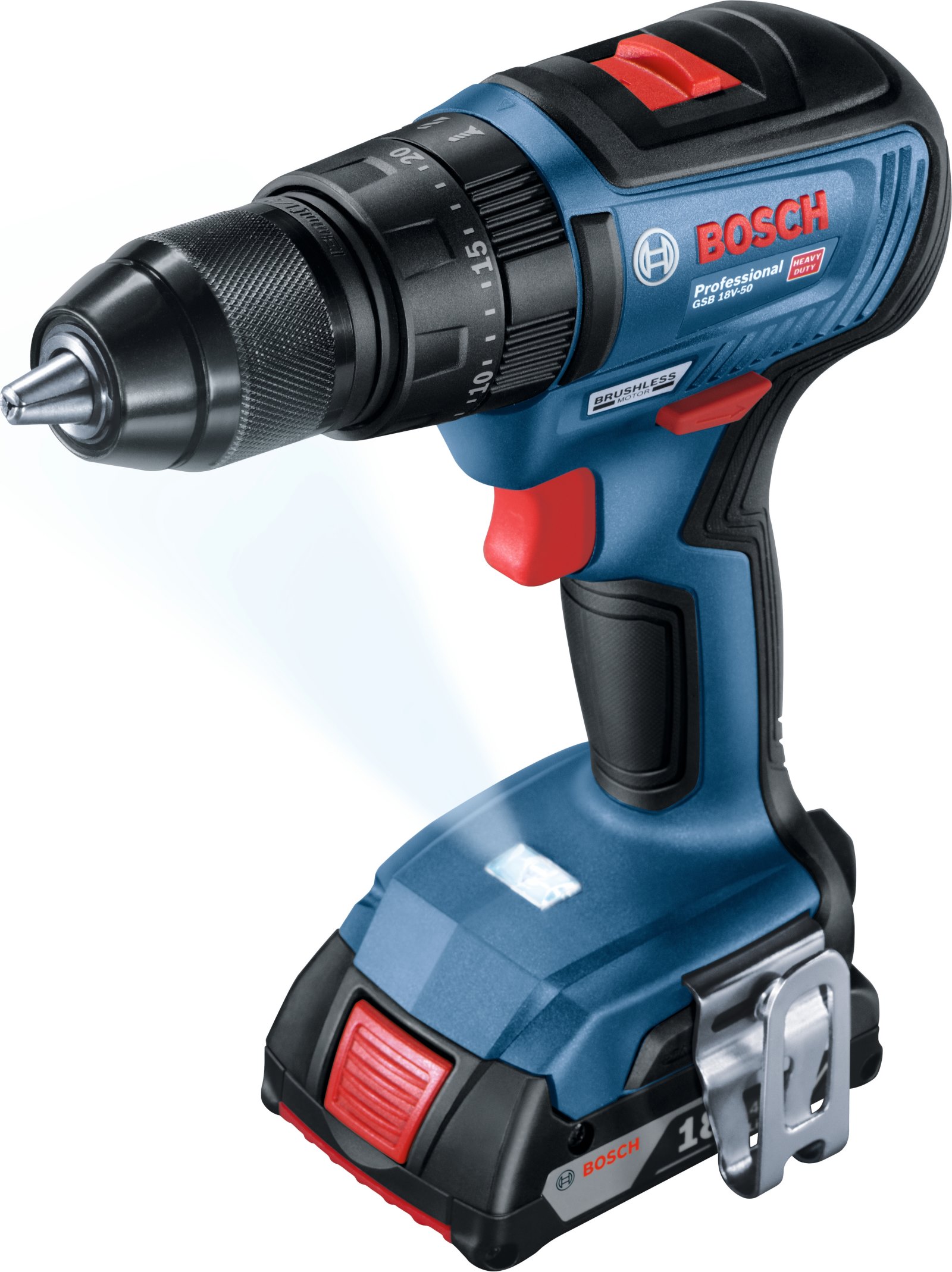 Набор инструментов Bosch GSB 18V-50 + GAS 18V-1 (0615990M44) цена 14838 грн - фотография 2