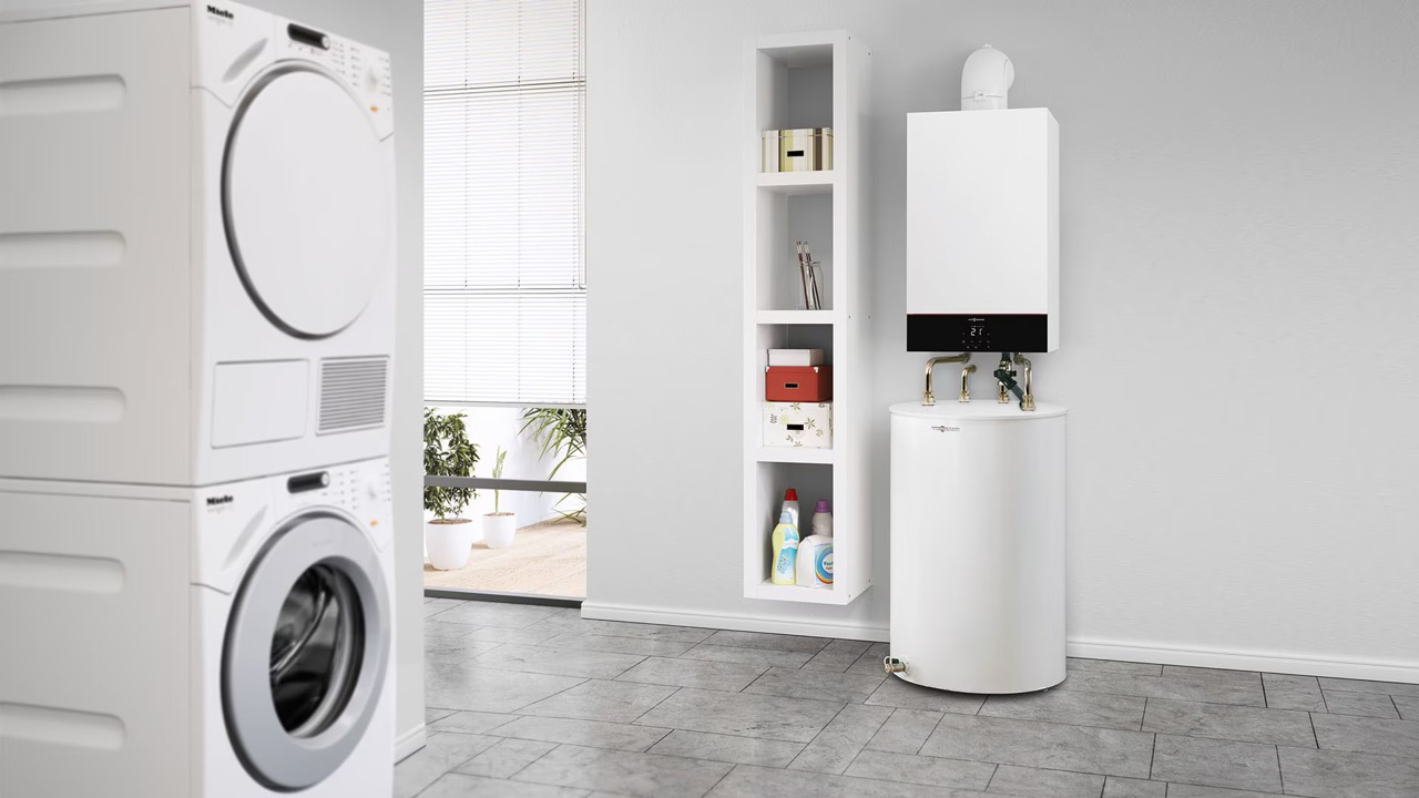 Газовый котел + пакетное предложение Viessmann Vitodens 100-W B1HF 32 кВт 1-конт. с бойлером 200л, датчиком, дымоходом и комплектом подключения (Z023197) внешний вид - фото 9
