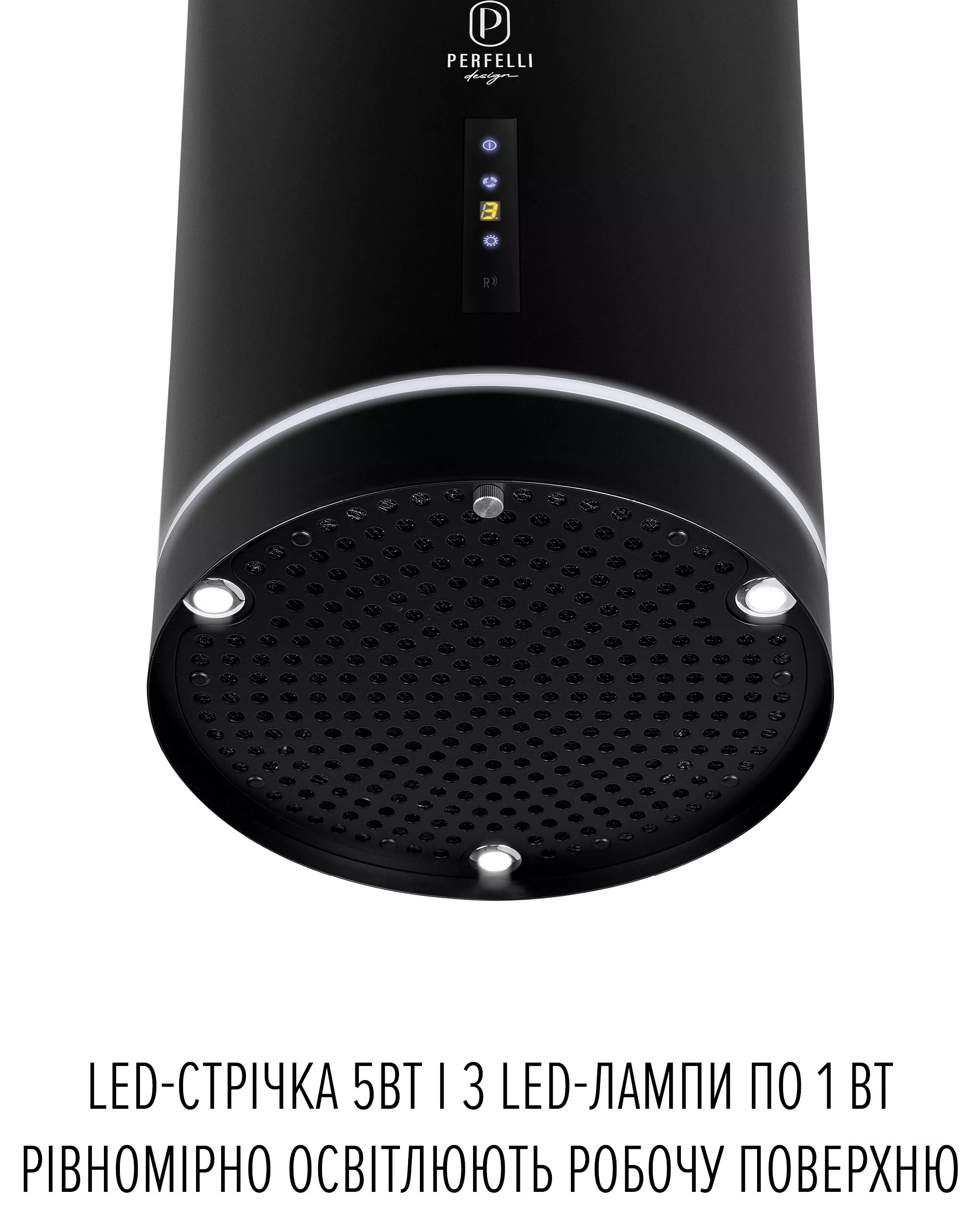 Кухонна витяжка Perfelli Design Ricco 35 Nero Silenzio відгуки - зображення 5