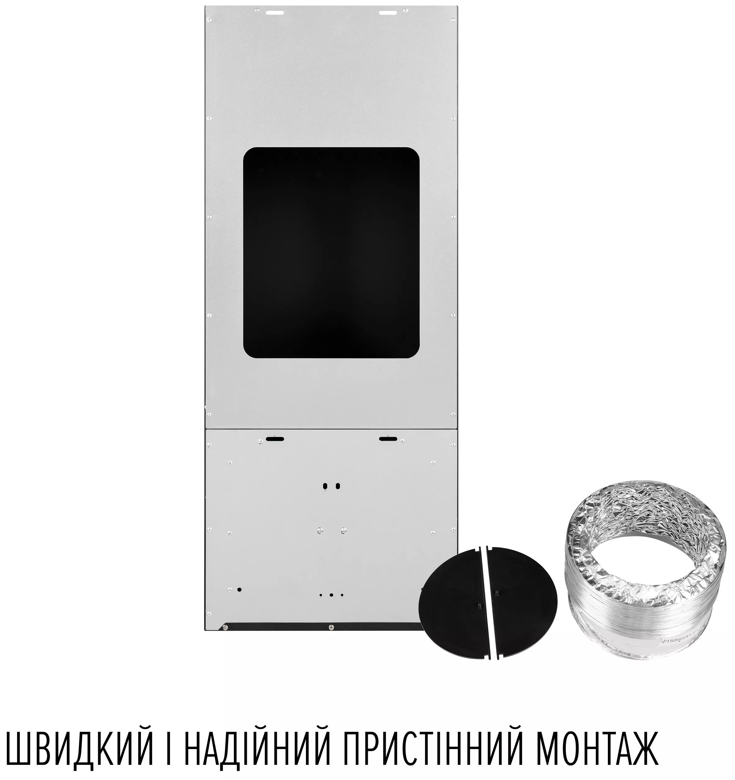 Кухонна витяжка Perfelli Design Quadro 36 Nero огляд - фото 8