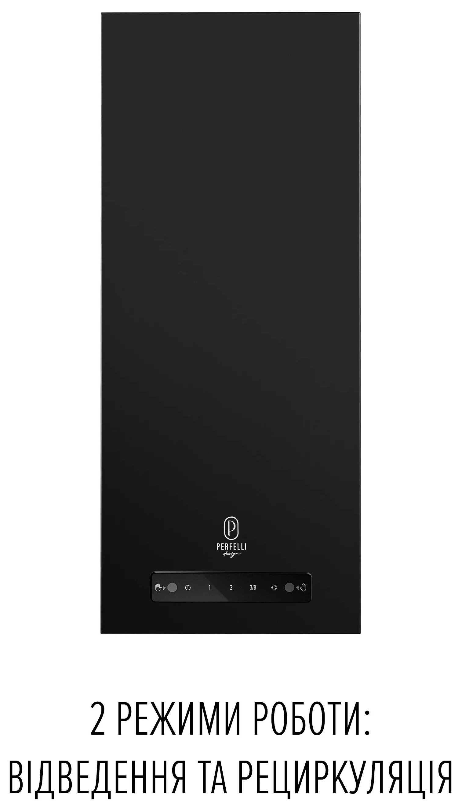 Кухонна витяжка Perfelli Design Quadro 36 Nero зовнішній вигляд - фото 9