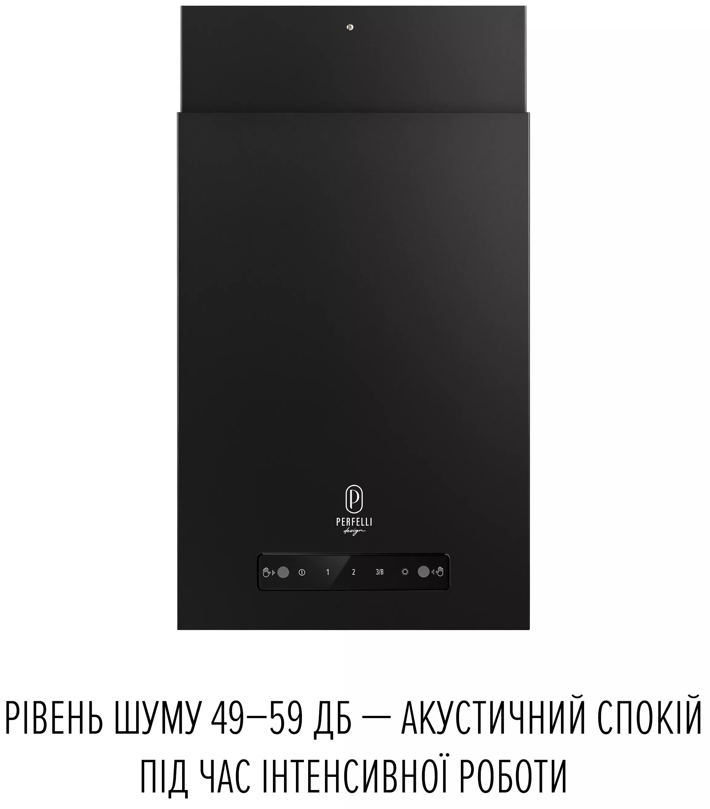 в продажу Кухонна витяжка Perfelli Design Quattro 41 Nero - фото 3