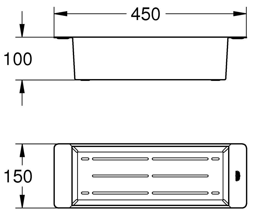 Grohe 40852AL0 Габаритні розміри