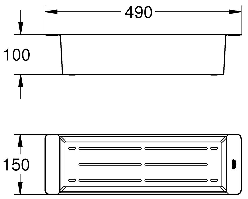 Grohe 40853AL0 Габаритні розміри