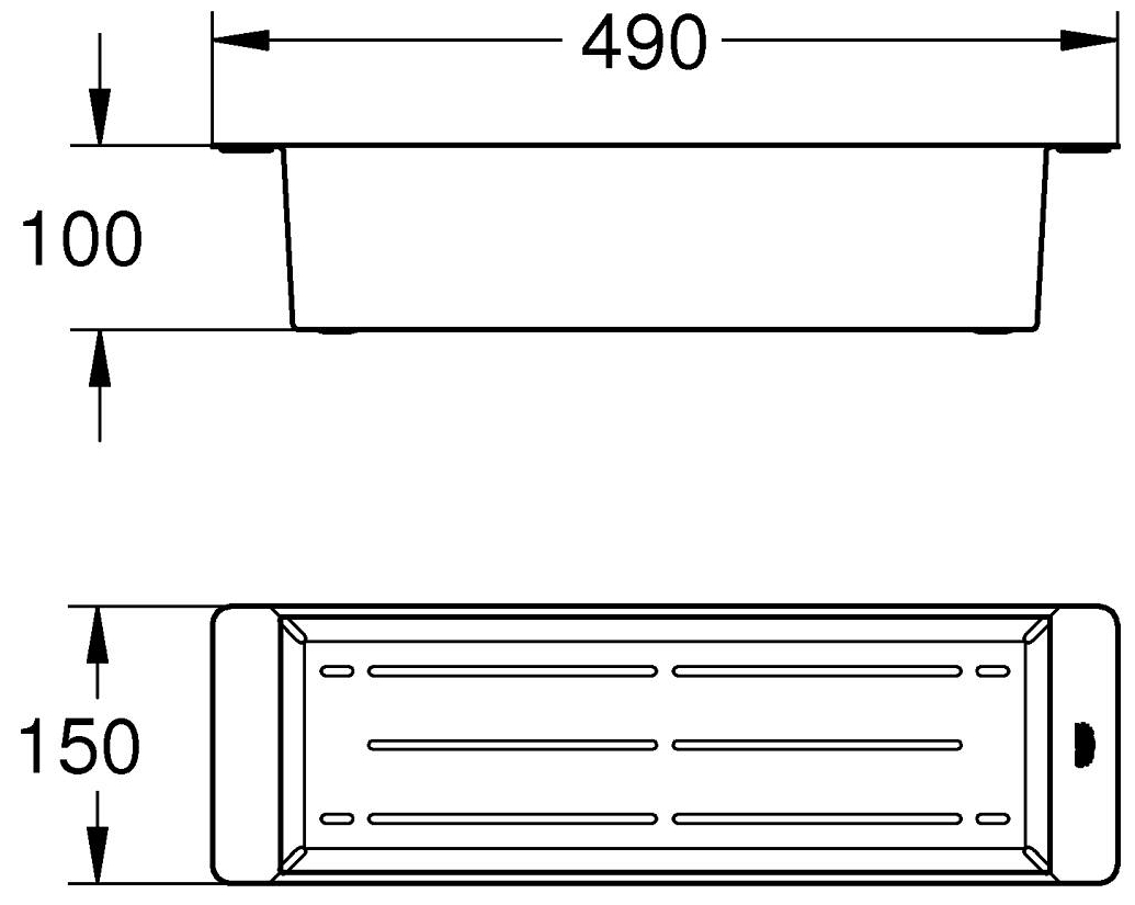 Grohe 40853GN0 Габаритні розміри