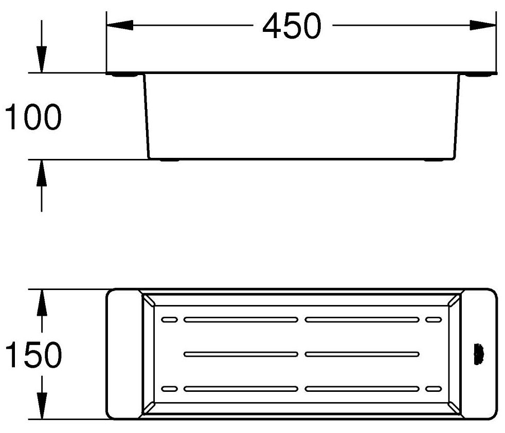 Grohe 40852SD0 Габаритні розміри
