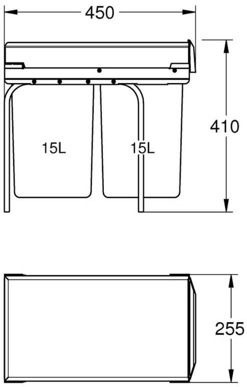 Grohe 40855000 Габаритні розміри