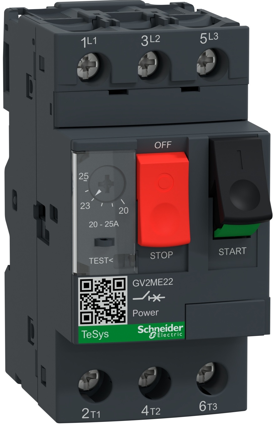 Автоматический выключатель защиты двигателя Schneider Electric TeSys GV2 20-25A (GV2ME22)
