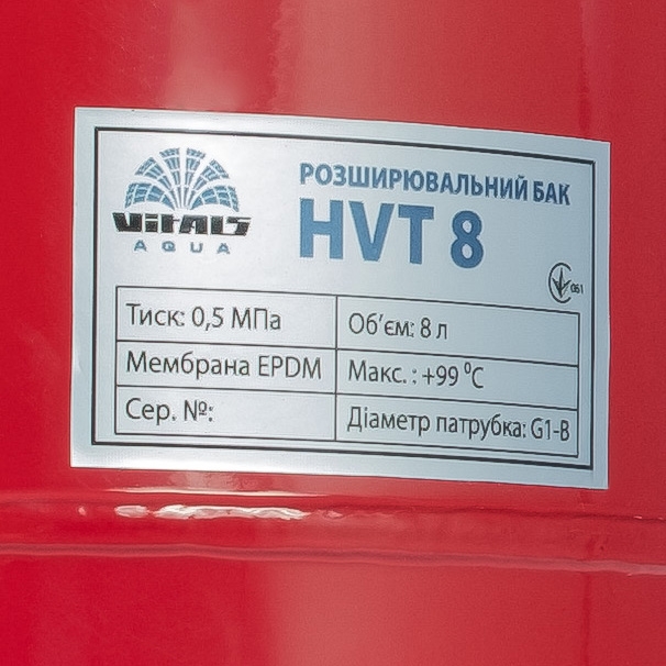 Расширительный бак Vitals Aqua HVT 8 характеристики - фотография 7