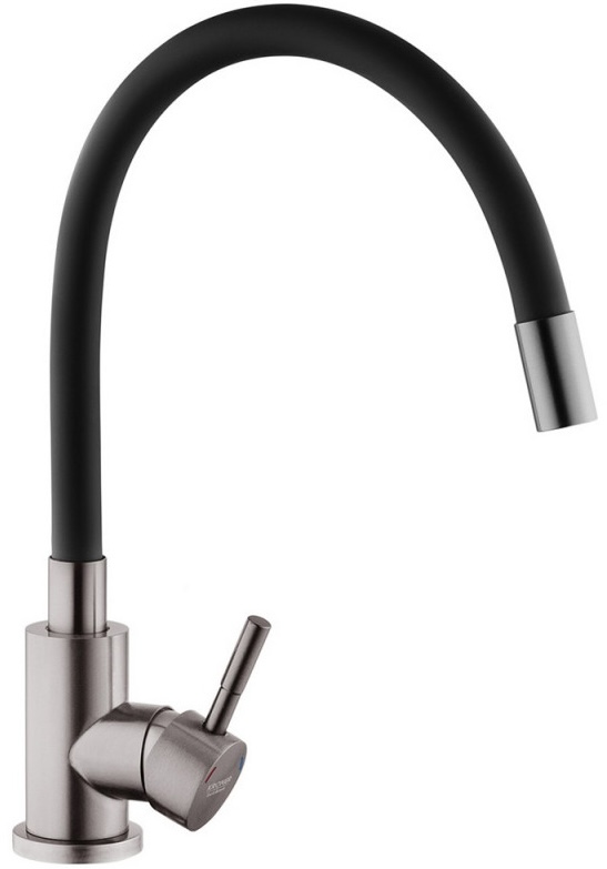 в продаже Смеситель для кухни Kroner KRP Edelstahl Klassisch PVD035BLK - фото 3