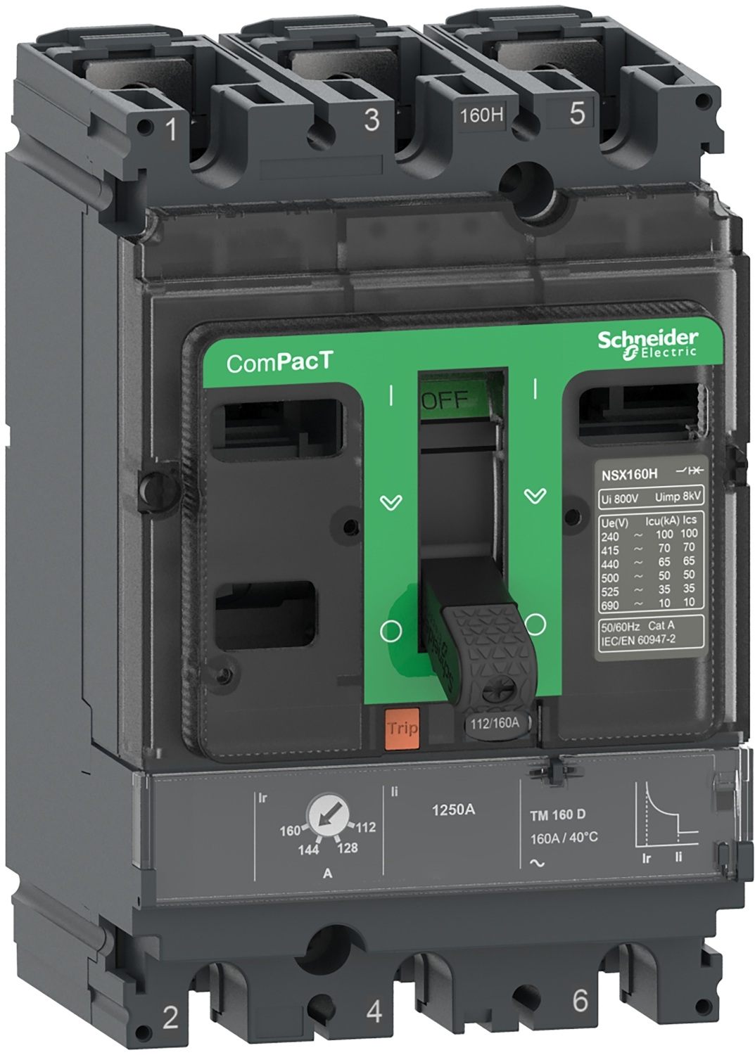 Автоматический выключатель Schneider Electric ComPacT NSX100F 36kA 3P3D 100A TMD (C10F3TM100)