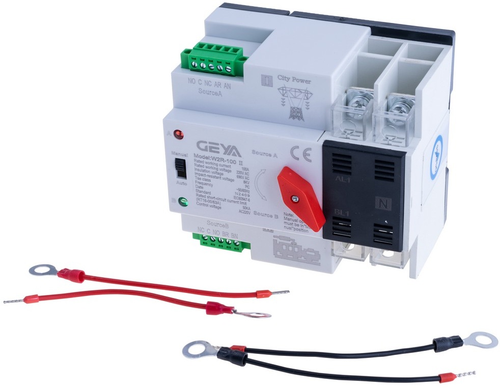 Автоматический ввод резерва Geya W2R-100 II 2P 100A (W2R-2P-100A)