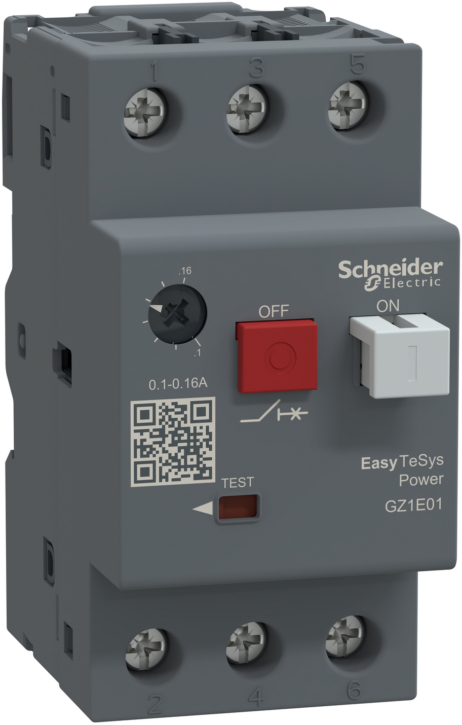 Автоматический выключатель защиты двигателя Schneider Electric TeSys GZ1E 0.1-0.16A (GZ1E01)