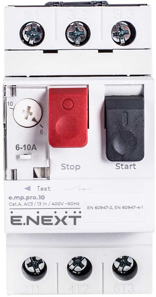 Автоматический выключатель защиты двигателя E.NEXT e.mp.pro.10, 6-10А (p004005) цена 939 грн - фотография 2
